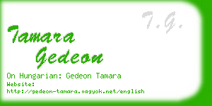 tamara gedeon business card
